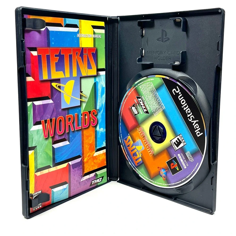 Tetris Worlds Sony PlayStation 2 PS2 2002 THQ Puzzle Game CIB